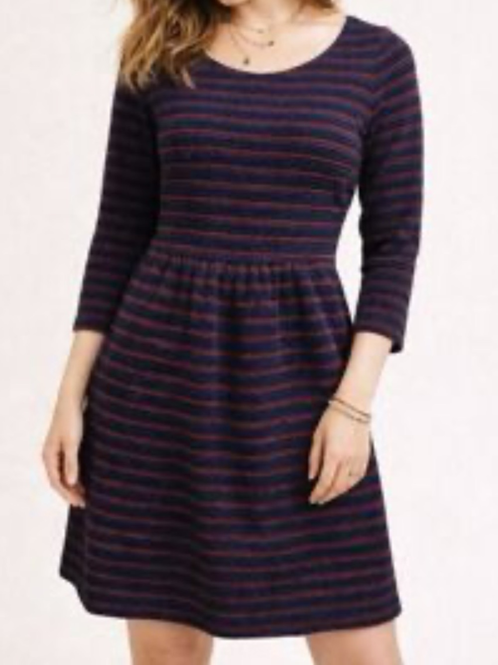 058 Anthropologie Brenna Striped Dress - size 4